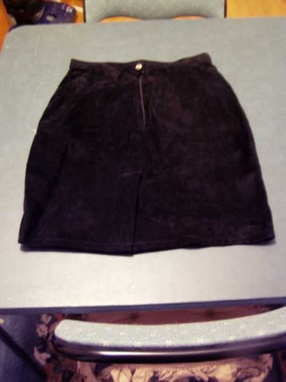 Black Suede Skirt