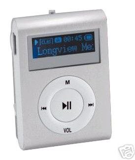 Silver 4GB MINI SHUFFLE II STYLE WITH BACKLIT DISPL