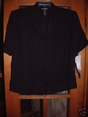 NWT's Positive Attitude Black Sheer Top sz 14 @@$108@@