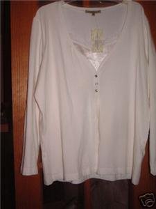 NWT's Carolyn Taylor Faux 2 PC TOP sz 2X