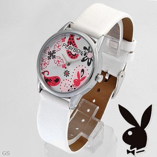 Playboy Watch Leather Band NIB!