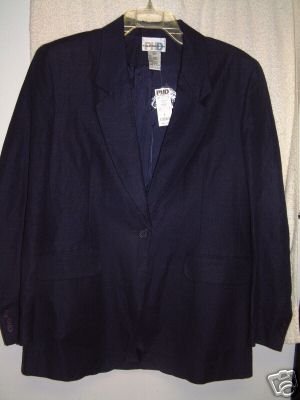 NWT's PHD Paul Harris Design Navy Linenblend Blazer M