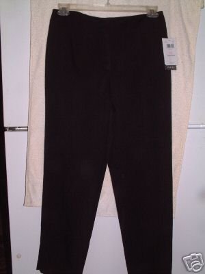 NWT's Emma James/ Claiborne Stretch Black Slacks sz 10S