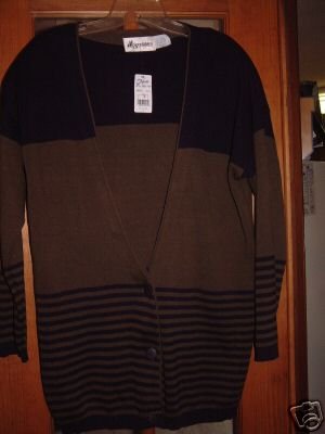 NWT's Sportables Seiferts Sweater Cardigan sz S
