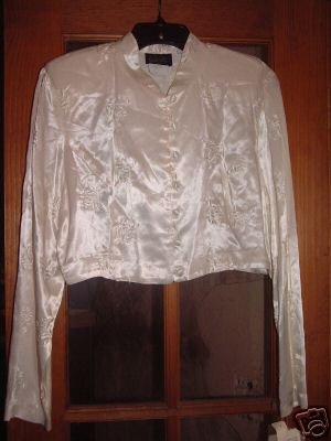 NWT's Wild Rose Satin Embroidered Jacket sz 10 $158