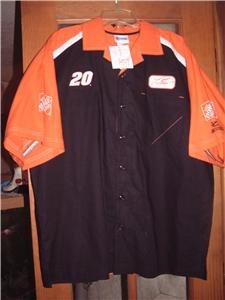 NWT's Tony Stewart Chase #20 Button Front Shirt sz L