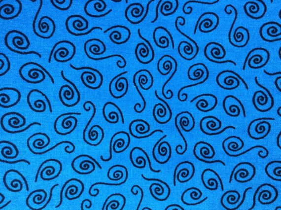 Skidoodle - Cotton Fabric - Blank Quilting PATT 6123 - Blue