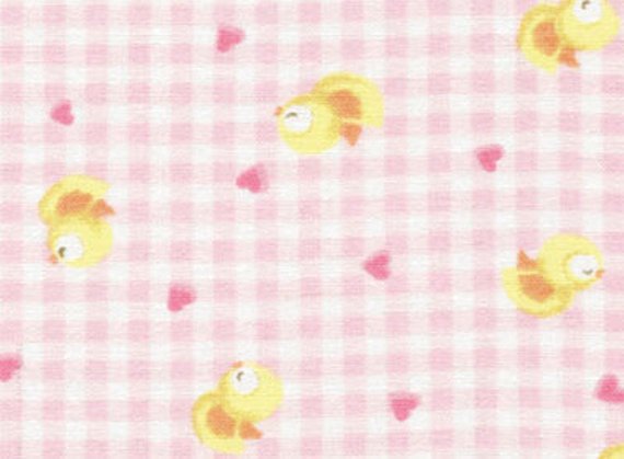 Nursery Cotton Fabric - Sweet Dreams Collection by Red Rooster Studio - Baby Chicks - Pink