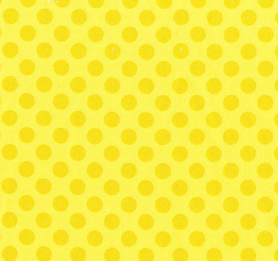 Cotton Fabric - Polka Dots by Michael Miller - Yellow