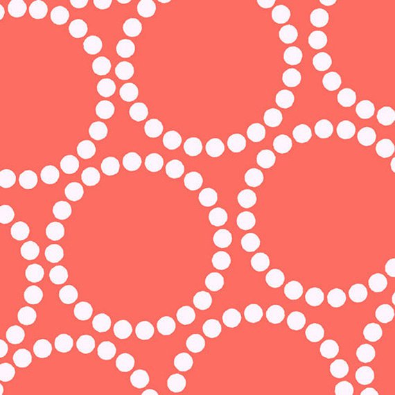Pearl Bracelets Cotton Fabric by Lizzy House - Geometric Circle Prints