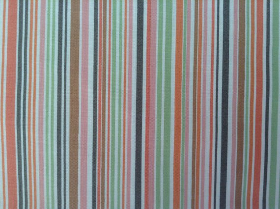 Cotton Fabric - Garden Party by Jane Dixon Patt 5374 -Stripes