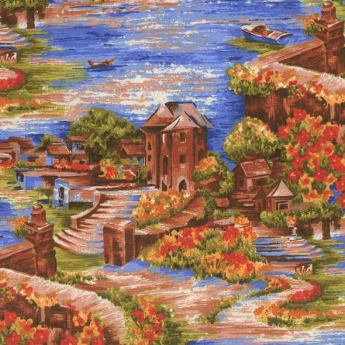 Fabric - 6288 Sea 12" Repeat Amalfi