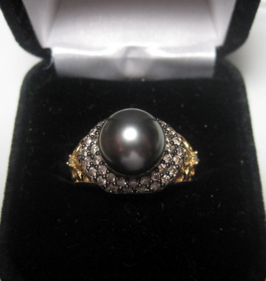 Pearl and Diamond Ring