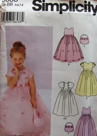 Simplicity 5638 Sewing Pattern Girl's Dress, Jacket and Purse, Child Sizes 5,6,7,8