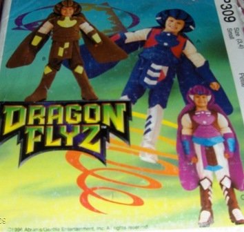 McCalls P309 Dragon Flyz costume Super Hero Dragon boy Size 3,4