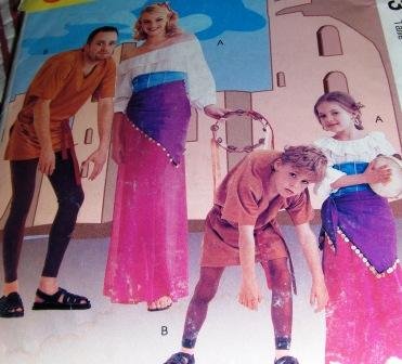 McCall's P313 Hunchback and Gypsy Costumes Child size 3,4
