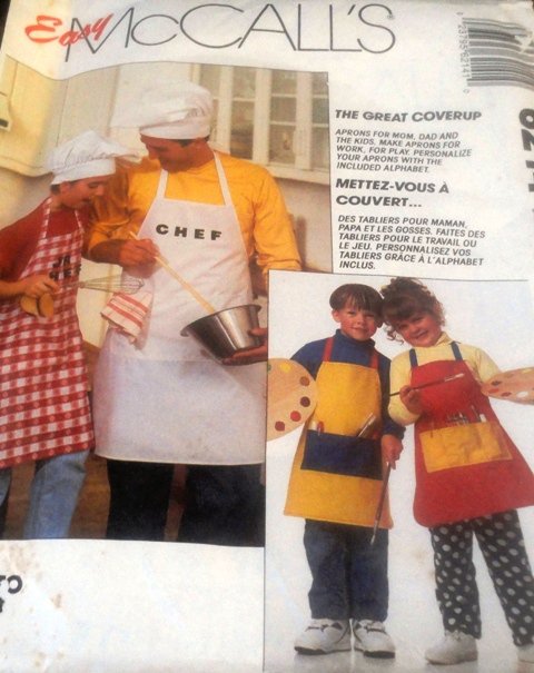 Chef Apron Sewing Pattern McCall's 6214