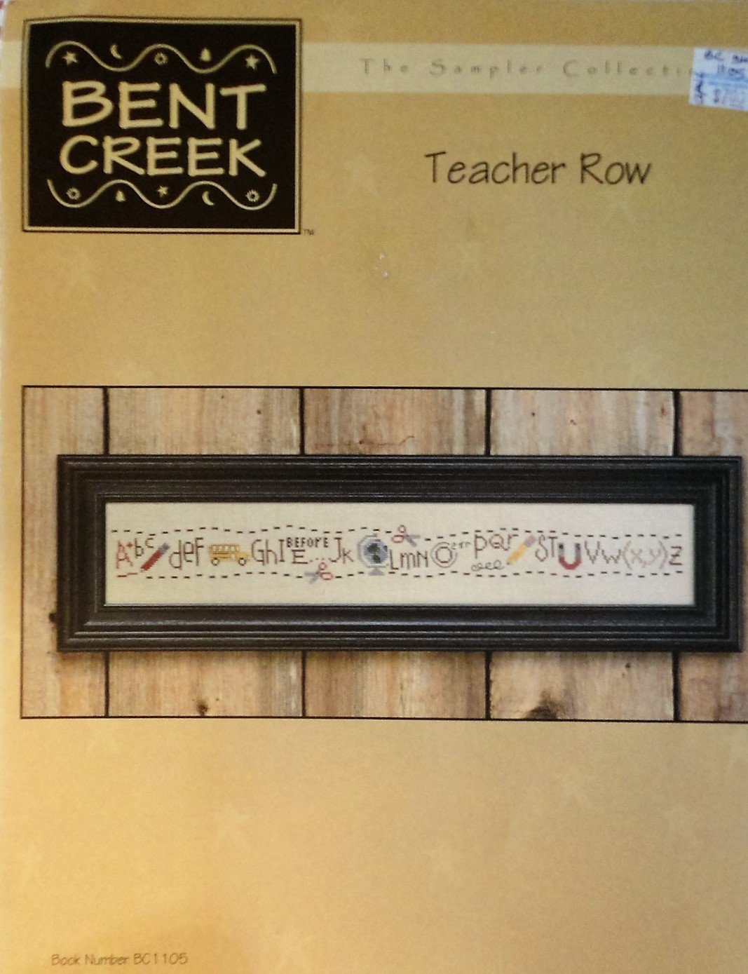 Bent Creek Teacher Row Alphabet Cross Stitch Chart Pattern BC1105