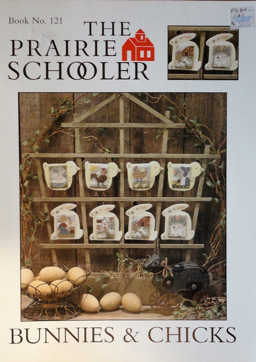 The Prairie Schooler No. 121 Bunnies & Chicks Cross stitch chart pattern
