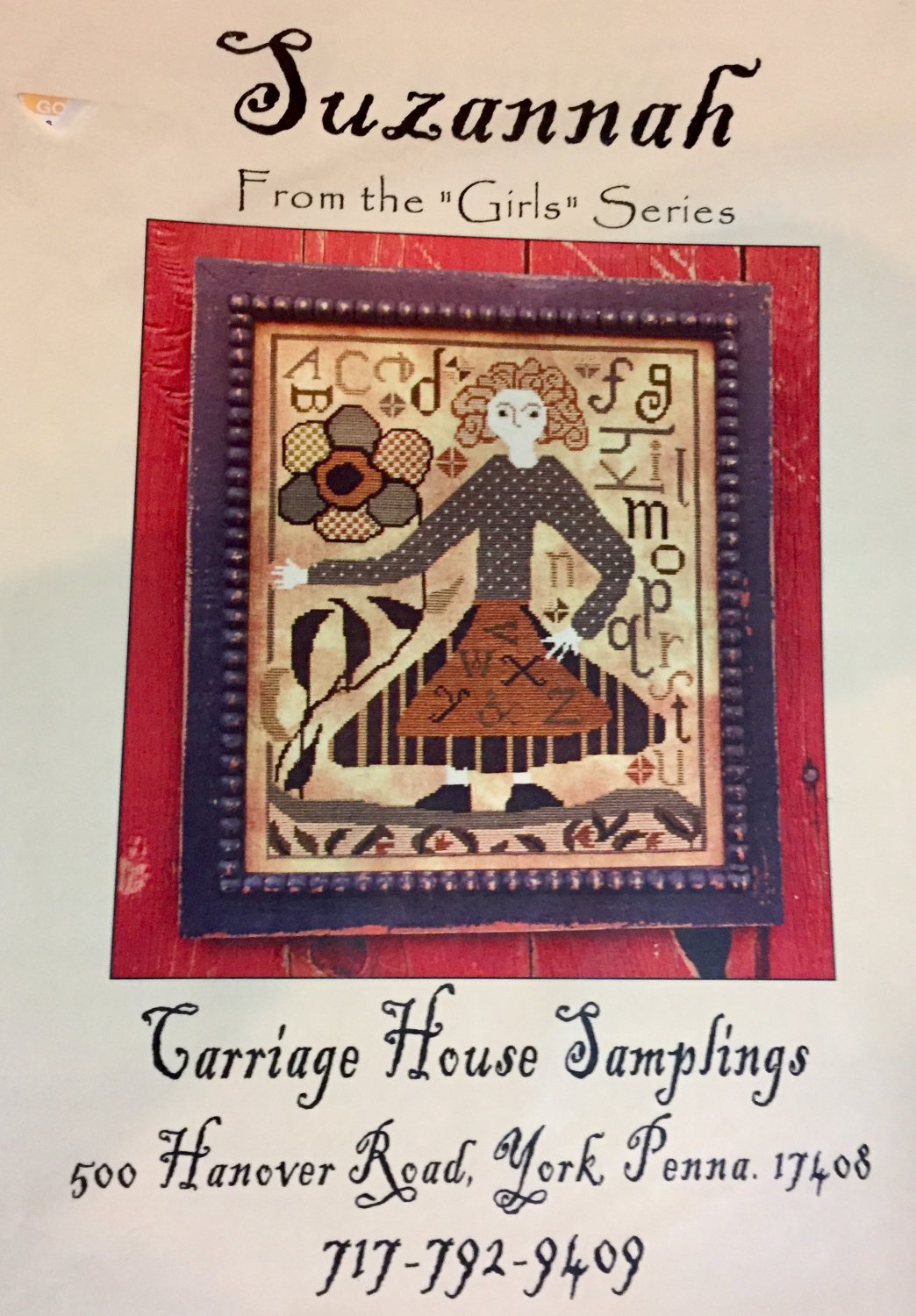 Suzannah by Carriage House Samplings Counted Cross Stitch Pattern