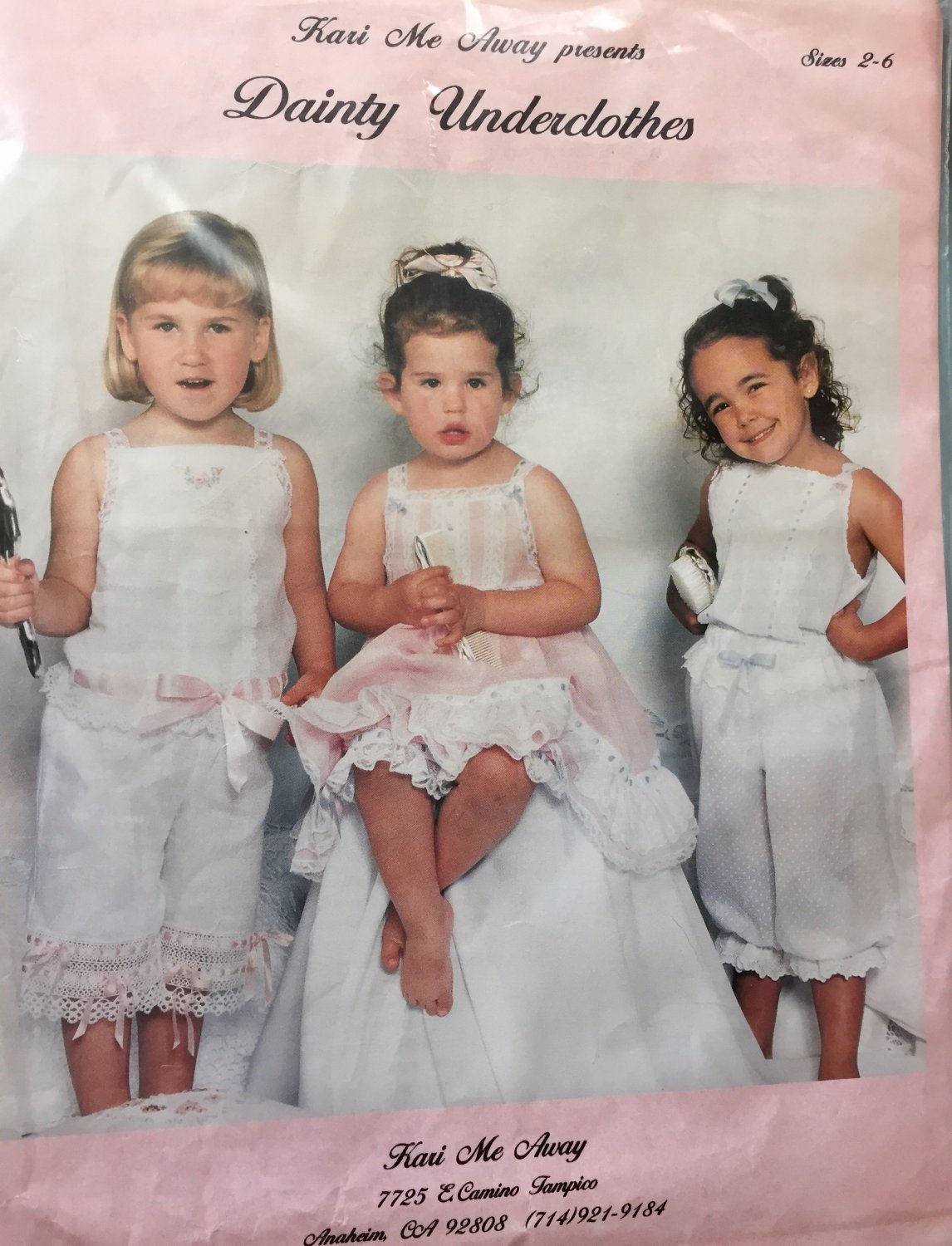 Dainty Underclothes Heirloom Sewing pattern Kari Me Away Sizes 2-6