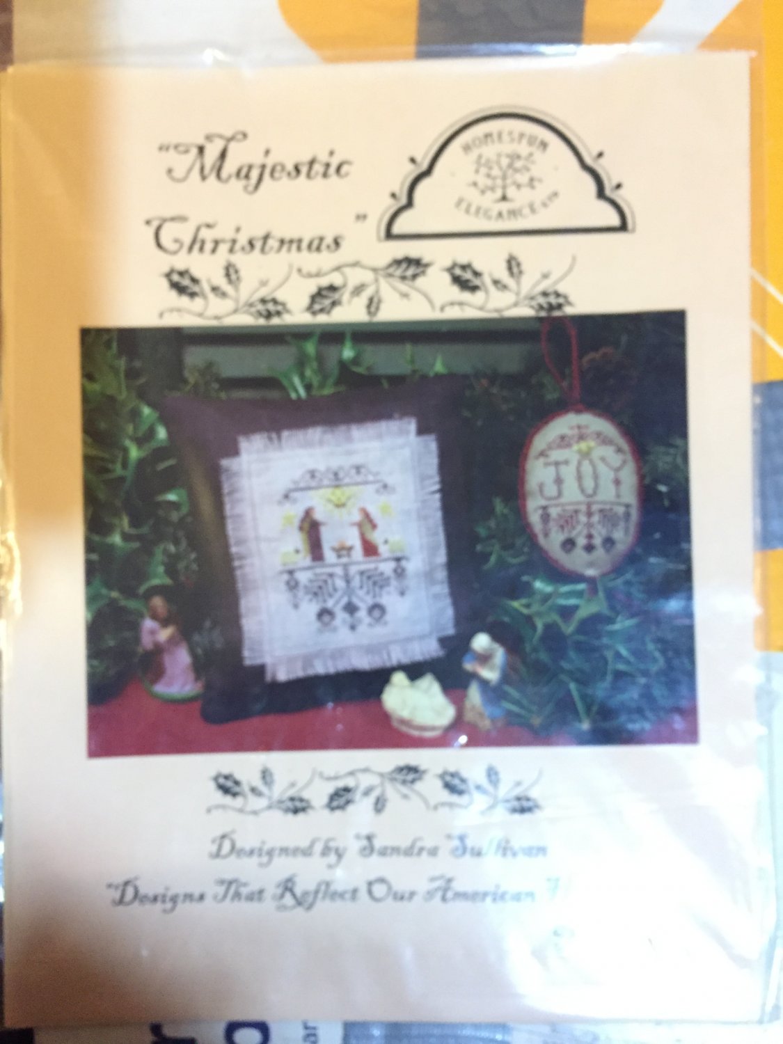 The Homespun Elegance Sampler cross stitch chart Majestic Christmas (Chart only)