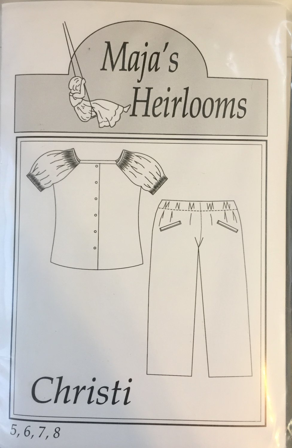 Maja's Heirlooms Christy Smocking Sewing Pattern sizes 5-8