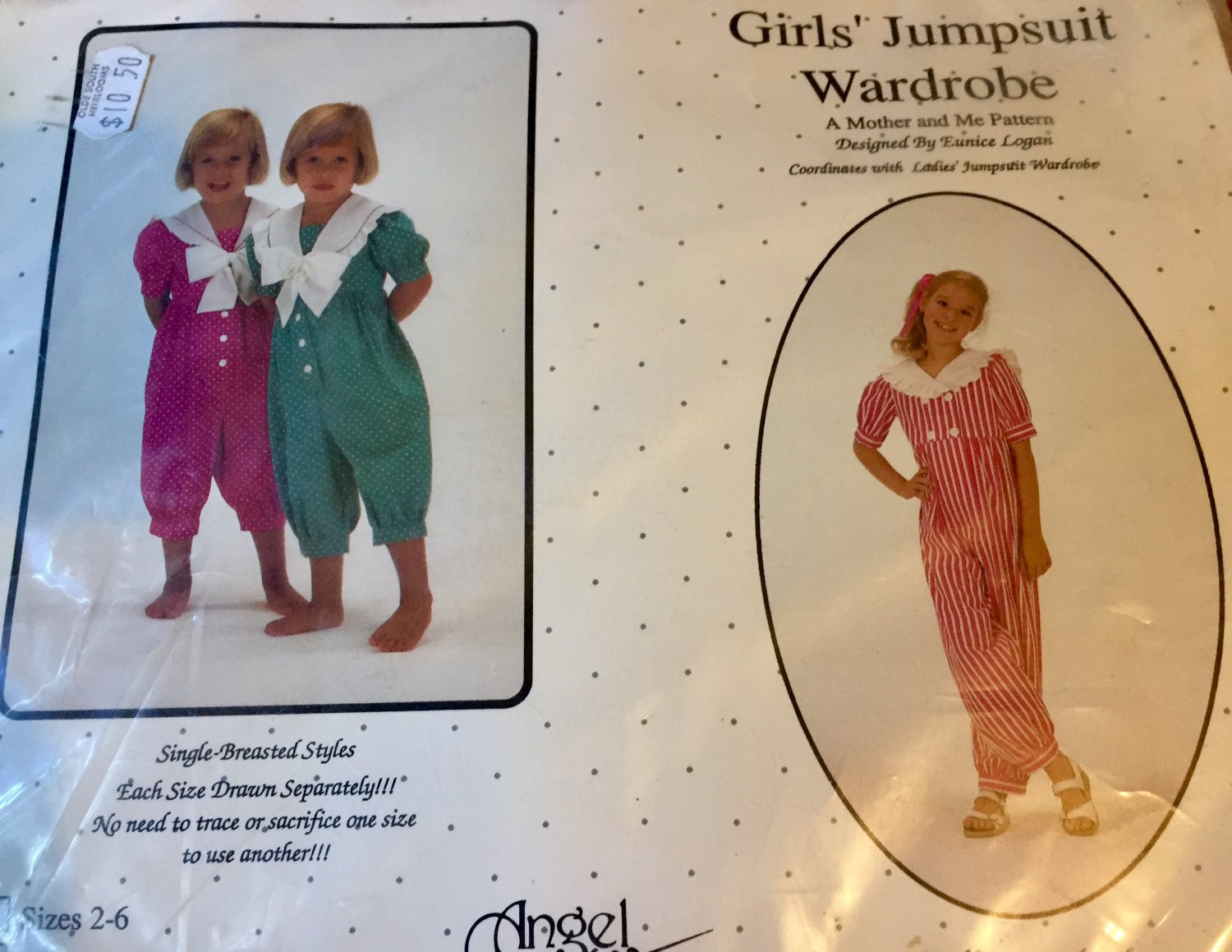 Angel Wears Sewing Pattern Girls Jumpsuit Wardrobe 2-6
