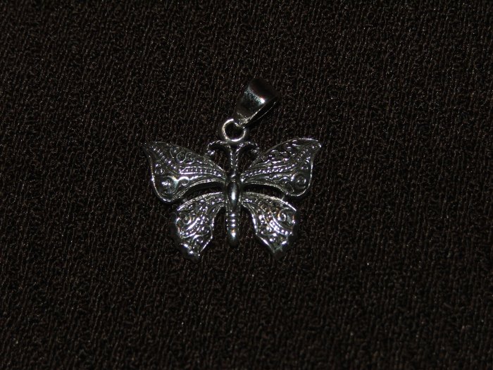 Butterfly silver Pendant - 8363
