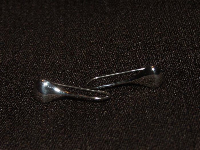 Teardrop silver earing - 4157