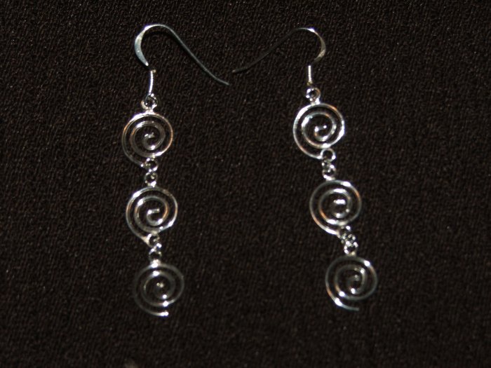 Swirl silver dangling - 4482
