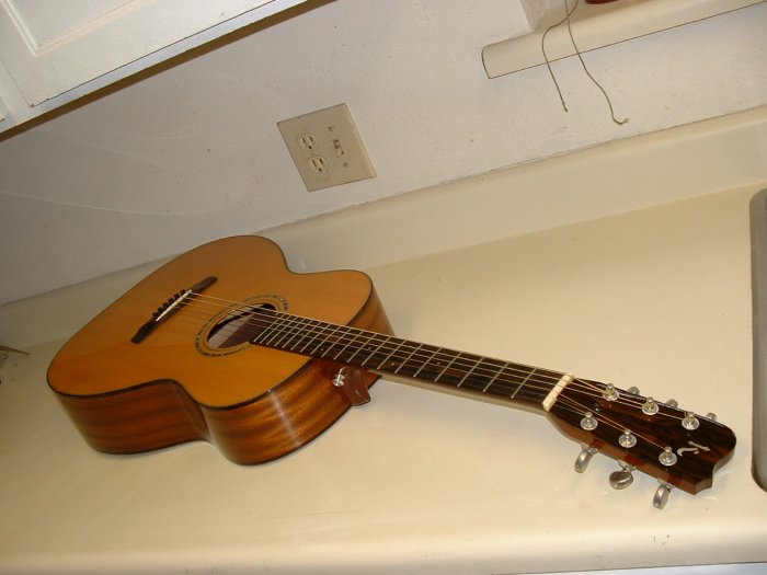 Rare Kinnaird Acoustic Guitar Made in USA with Case