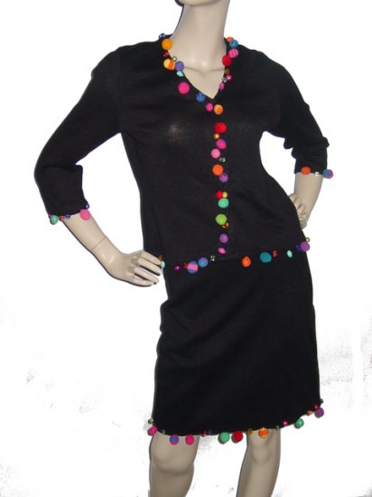 Cute MICHAEL SIMON Outfit Set Top Skirt Sz Small
