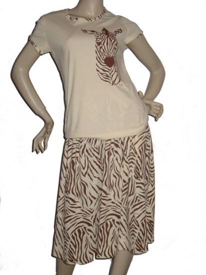 MISS SHAHEEN Hawaii Shirt Skirt Set L Large 10 Outfit