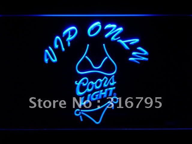 Vip Coors Lite Bikini Led Neon Sign