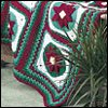 Christmas Poinsettia Afghan