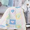 Pastel Hearts Baby Quilt