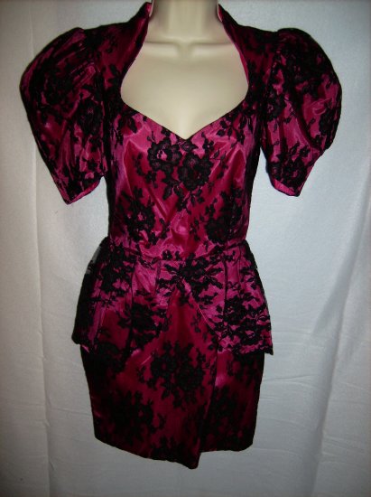 Black and Red Gown