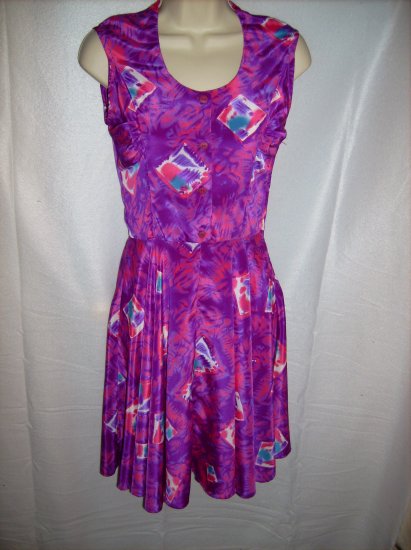 Purple Floral Dress