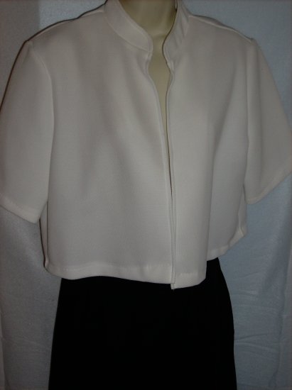 White Cropped Jacket