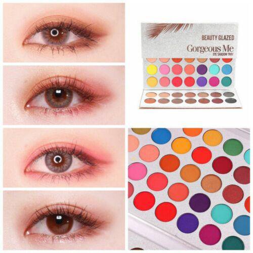 Color Matte Shimmer Eyeshadow Palette Blendable Pigmented Makeup Eye