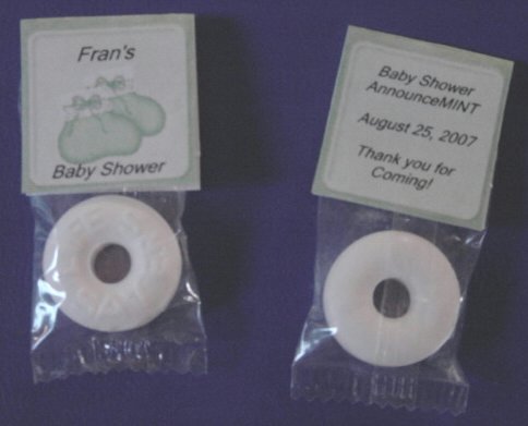 Personalized Green Booties Baby Shower Mint Toppers Party Favors