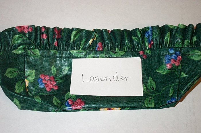 Retired Longaberger Emerald Vine Lavender Basket Liner