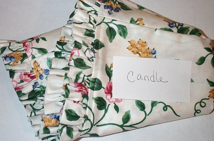 Retired Longaberger White Vine Candle Basket Liner