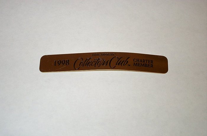 Retired Longaberger 1998 Collectors Club Charter Basket Splint