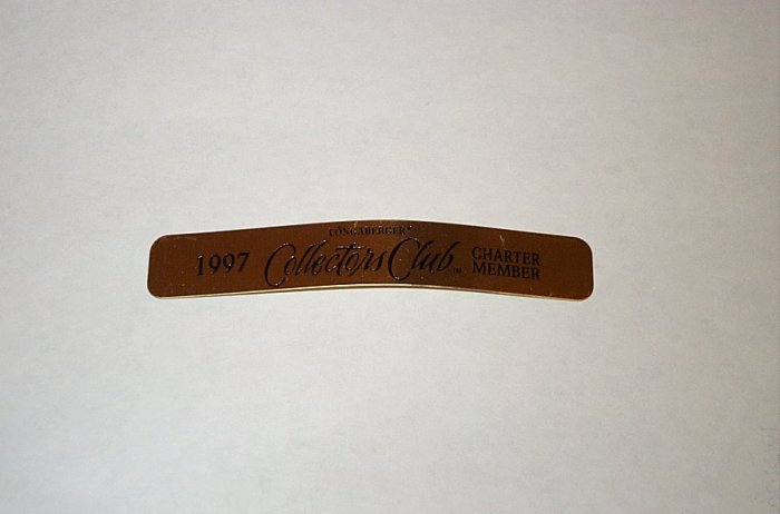 Longaberger Retired Rare To Find Collectors Club Splint From 1997