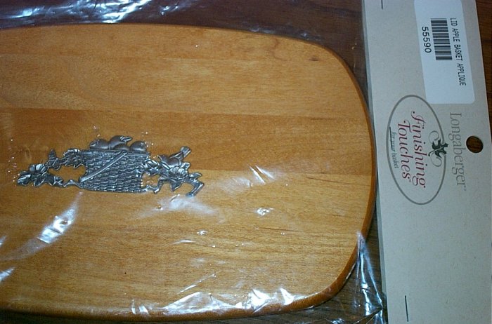 Retired Longaberger Woven Traditions Basket Woodcrafts Lid