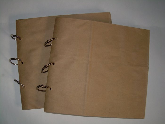 BLANK 8X8 PAPERBAG ALBUMS 4 SCRAPBOOKING