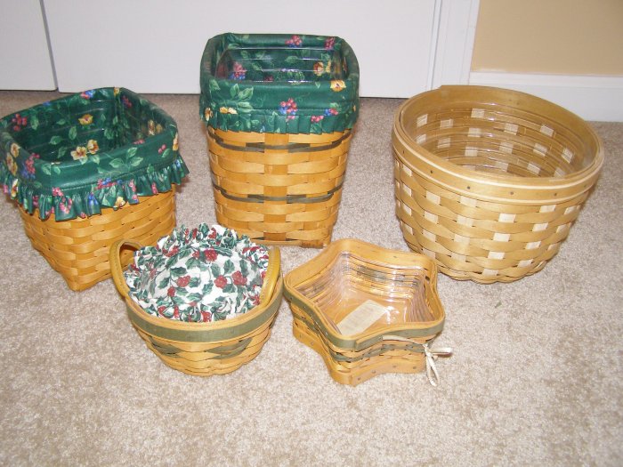 Longaberger Twinkle Twinkle Tree Trimming Basket & protector