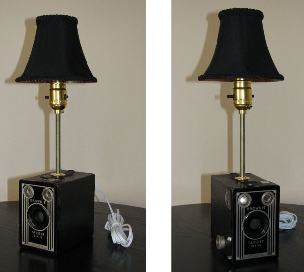 Brownie Target Six-16 box camera lamp